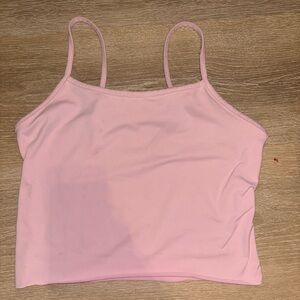 Pink Women’s Slim Strappy Crop Top